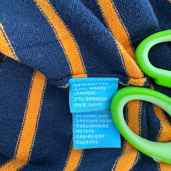 J McLaughlin Durham Ruffle Top Catalina Cloth 3/4 Sleeve Brown Cream Size XL - Picture 3 of 5